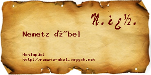 Nemetz Ábel névjegykártya